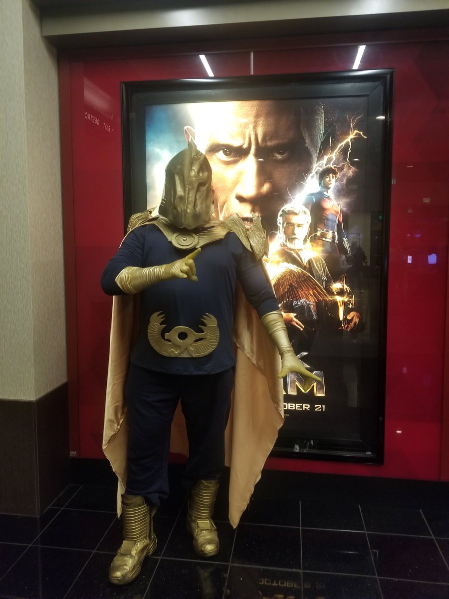 DavidLeeperSith's tweet photo. Day 4 of #13daysofhalloween as Doctor Fate from Black Adam. Just went to see the film with Harley Quinn, and enjoyed it. #cosplay #homemade #dccomics #doctorfate #kentnelson #nabu #helmofnabu #amuletofanubis #lordsoforder #cloakofdestiny #piercebrosnan #BlackAdam https://t.co/gu2UPEJjSu