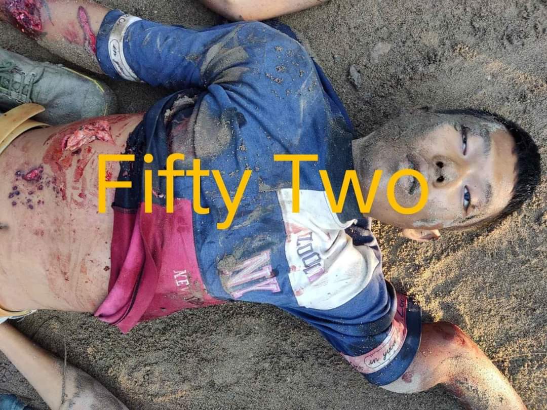 ယင်းမာပင်မြို့နယ် ရွှေလှံကျေးရွှာမှာစစ်ကောင်စီကဝင်ရောက်စီးနင်းပြီး  PDF ၁၀ ဦးကို ရက်ရက်စက်စက် ဖမ်းဆီး သတ် ဖြတ် လို့ ကျဆုံးသွားတဲ့ သူရဲကောင်းတွေ၏ ရုပ်အလောင်းများ 😭😭
#WhatsHappeningInMyanmar