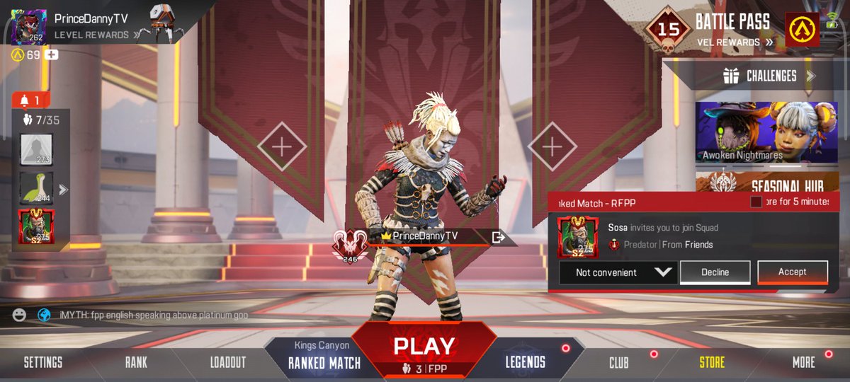 Let's goo just hit my predator!!!! I can finally rest