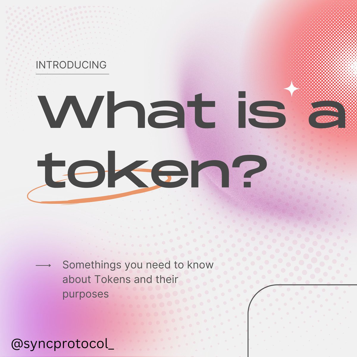 Emmacute2020's tweet image. A token is a digital unit of a cryptocurrency that are used as a specific asset or to represent a particular use on the blockchain. Tokens have multiple use cases, but the most common are; security, utility and governance tokens.
#syncprotocol #CoreDAO #Bitcoin    #Ethereum