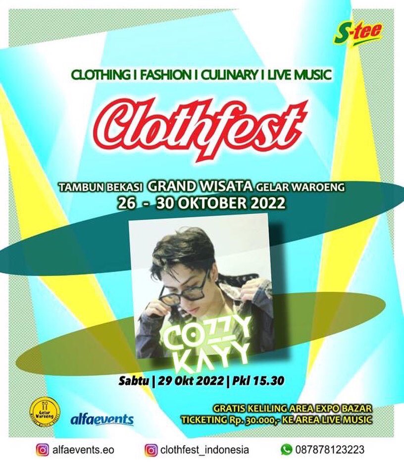 aptweets__'s tweet photo. See u hari sabtu besok di @clothfest_indonesia https://t.co/ELbZiXgUAF