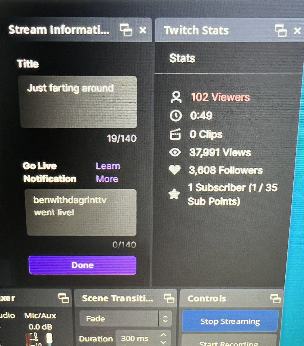 BenwithdagrinTTV tweet media