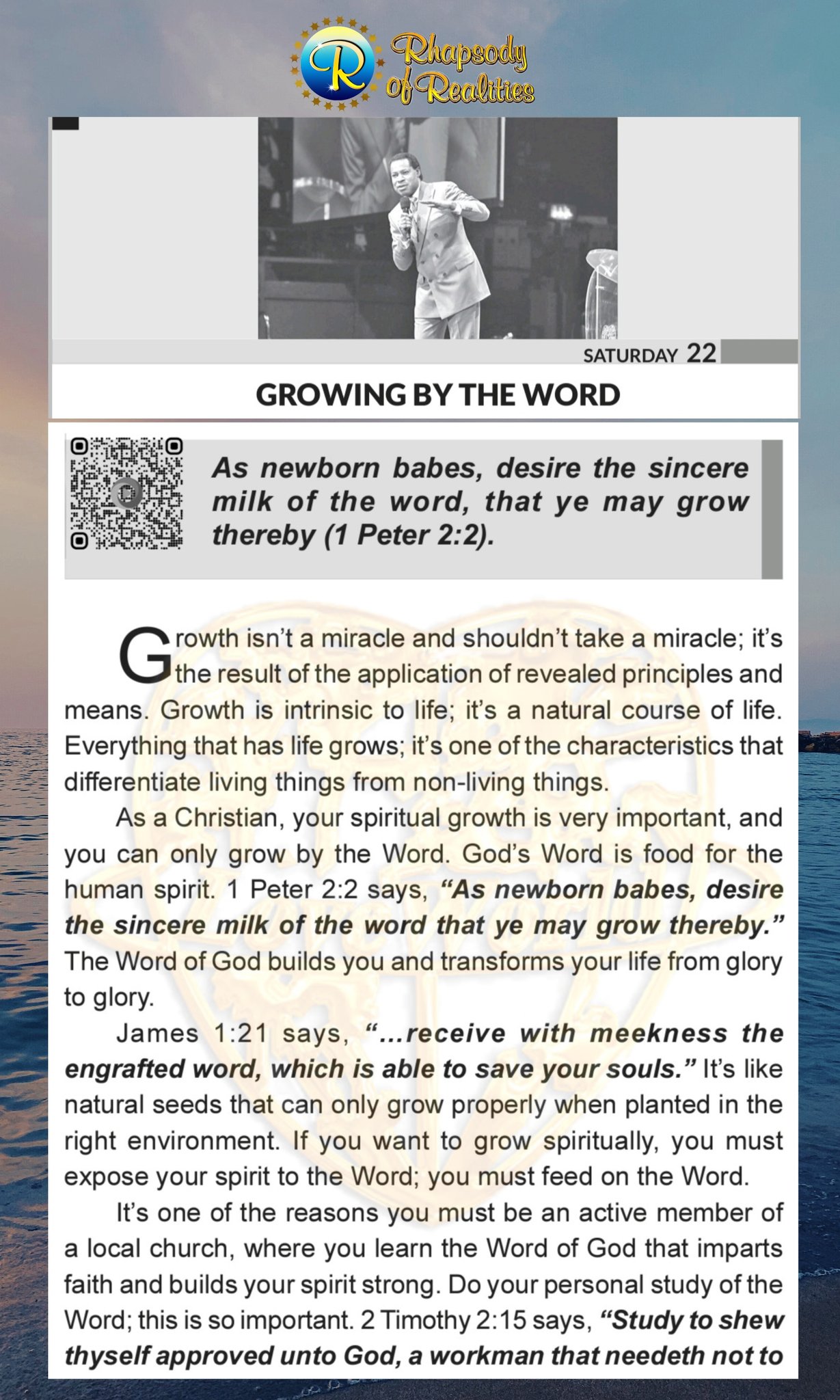 Rhapsody of Realities Daily Devotional on Twitter "ROR 𝐓𝐨𝐝𝐚𝐲! 🤗 📥