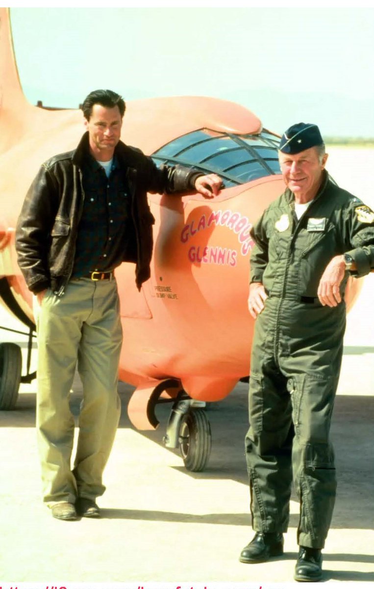 Q: Did Yeager like the way Sam Shepard portrayed him in The Right Stuff? A: Yes. Sam turned the part down a few times until he met Chuck Yeager. He refused to ever fly except w/ Chuck Yeager. Yeager admired Sam: he drove a pickup truck & was shacking up w/ Jessica Lange #movies