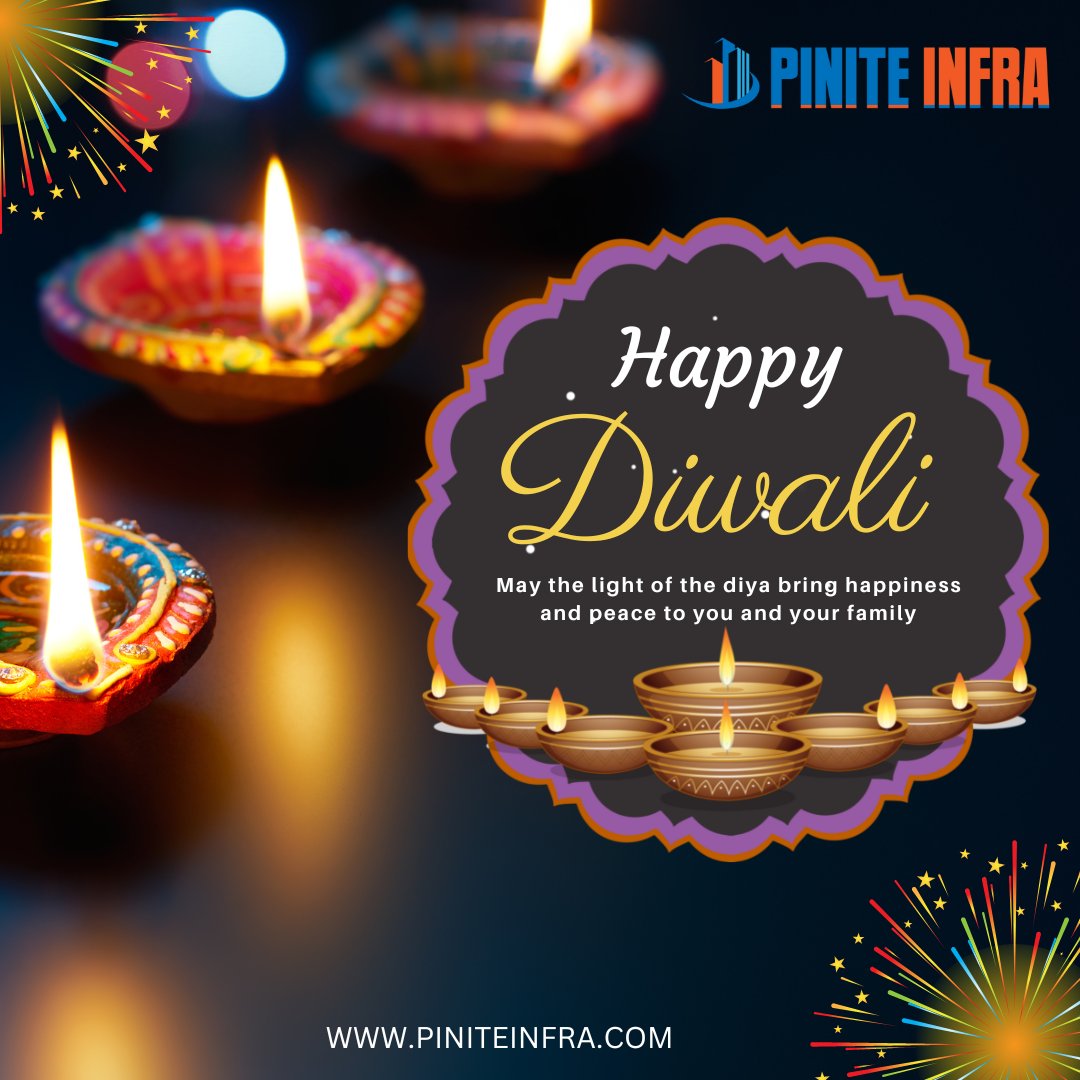 pinite_infra's tweet photo. A Sweet Memories Festival, A Sky Full Of Fireworks, A Mouth Full Of Sweets, A House Full Of Diyas, And A Heart Full Of Enjoyment
PINITE INFRA wishes you all "HAPPY DIWALI".

#diwali #india #festival #happydiwali #love #diwaligifts #diwalidecorations #diwalidecor #diwalivibes https://t.co/HVzLEGtNuI