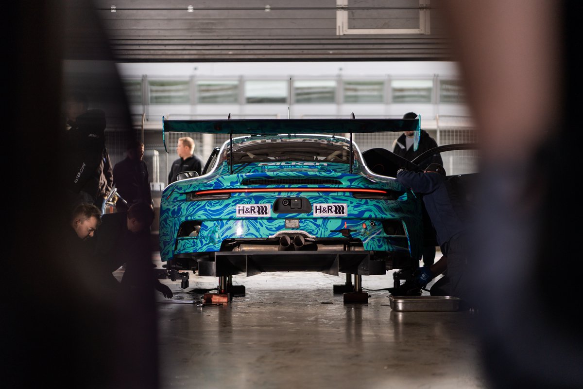 #NLS - Hello @nuerburgring! At the penultimate round of the @vln_de, the newly developed #911GT3R based on the 992 generation will contest its 2nd test race, today together with @FalkenTyres. At the wheel: @klausbachler and @Anlauer. Practice starts at 8:30, the race at 12:00