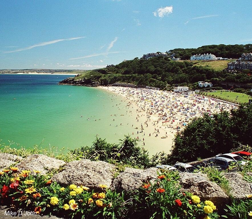 From my Summer in Cornwall archives this is the popular Porthminster Beach in St Ives Cornwall.  #Kernow #StIves #Cornwall #WestCornwall #beach #Summer #coastal #PorthminsterBeach #Penwith #seaside #flower #beachlife #beachwalk #beachvibes