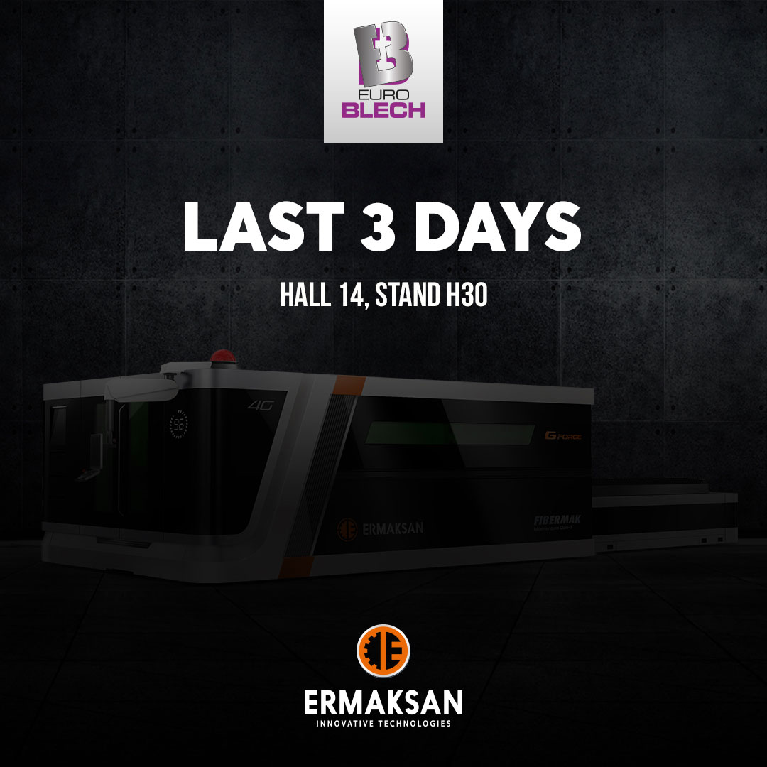 ERMAKSANMACHINE's tweet image. 📢 We look forward to seeing you at Euroblech in Hanover! 

📍Hanover, Germany
👉 Hall 14, Stand H30
📆 25-28 October

#Ermaksan #euroblech #euroblech2022 #sheetmetal #lasercutting #pressbrake #cutting #bending #3dprinting #plasmacutting #additivemanufacturing #pipecutting