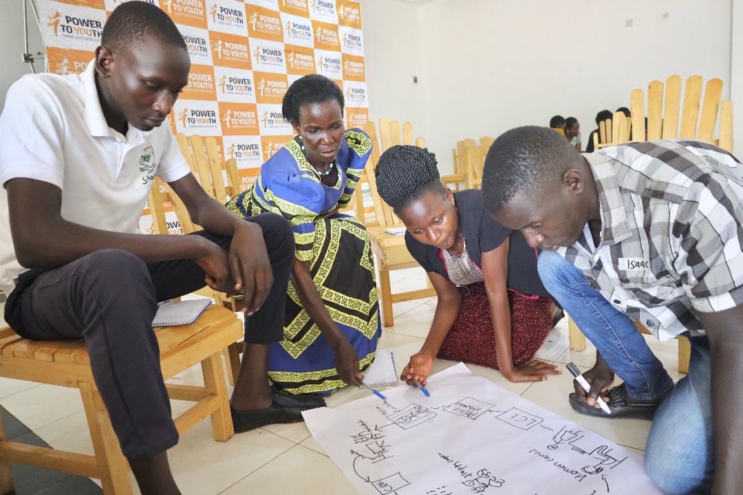 RHUganda's tweet photo. “Storytelling stimulates our brain, as we connect with the message we not only absorb the information but feel the emotion too.” ~Christine

Happening now: @powertoyouthug digital story telling training for young people and CBOs in Busia district.  

#WeAreRHU https://t.co/odD7ivEbkU
