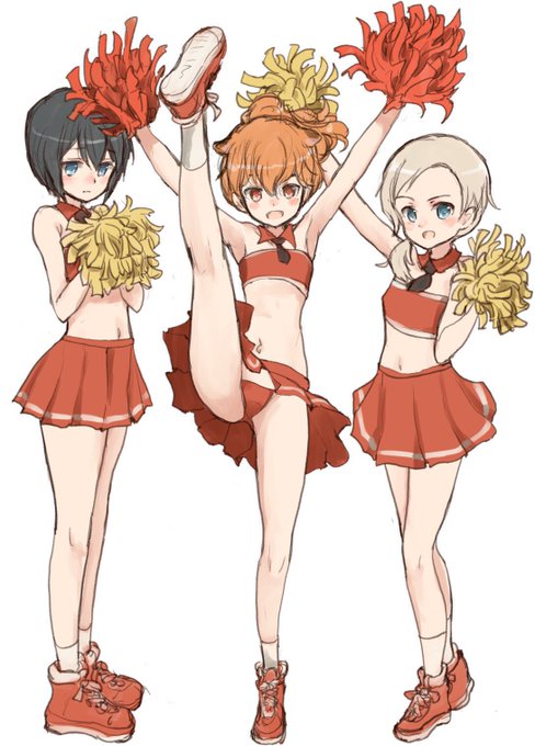 #フェルナンディア・マルヴェッツィ生誕祭 ネイチャ風ポニテなチアフェルと赤ズボン隊。 