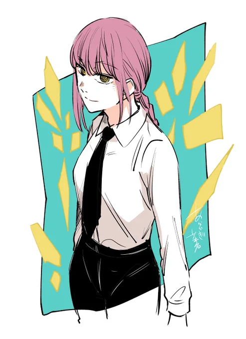 ①マキマさん#チェンソーマン #落書きファンアート 