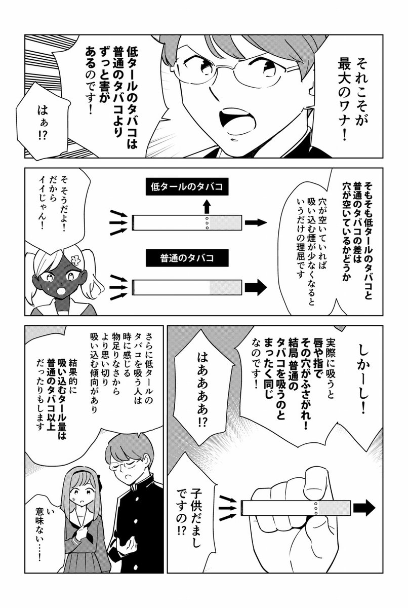 低タールのタバコの方が、実はずっとキケンです。
https://t.co/8lDge3lUjH 