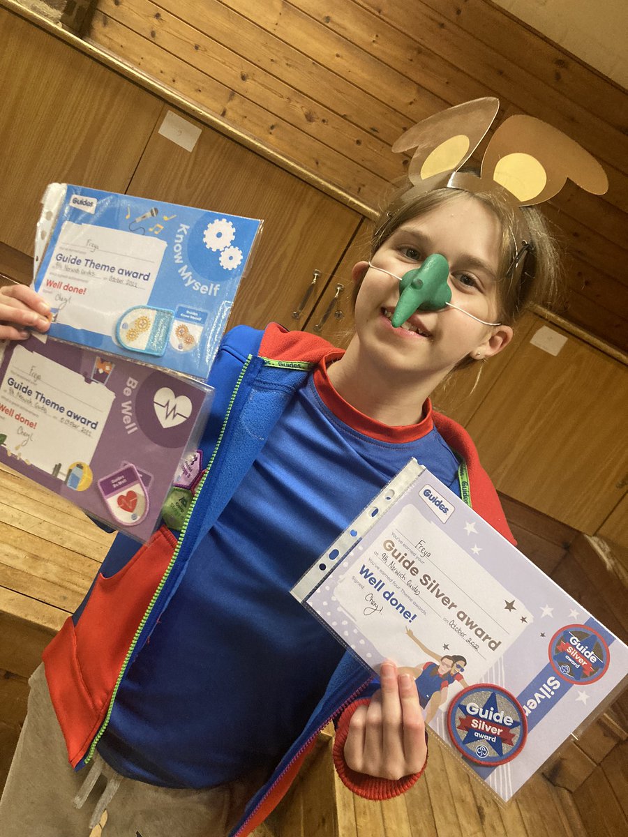 9thNchGuides's tweet photo. Fantastic patrol evening organised by the Guides for the Guides! A huge well done to Freya who was awarded her Silver Award and two theme awards! #Guides #Girlguiding https://t.co/2cgNSNuuNU
