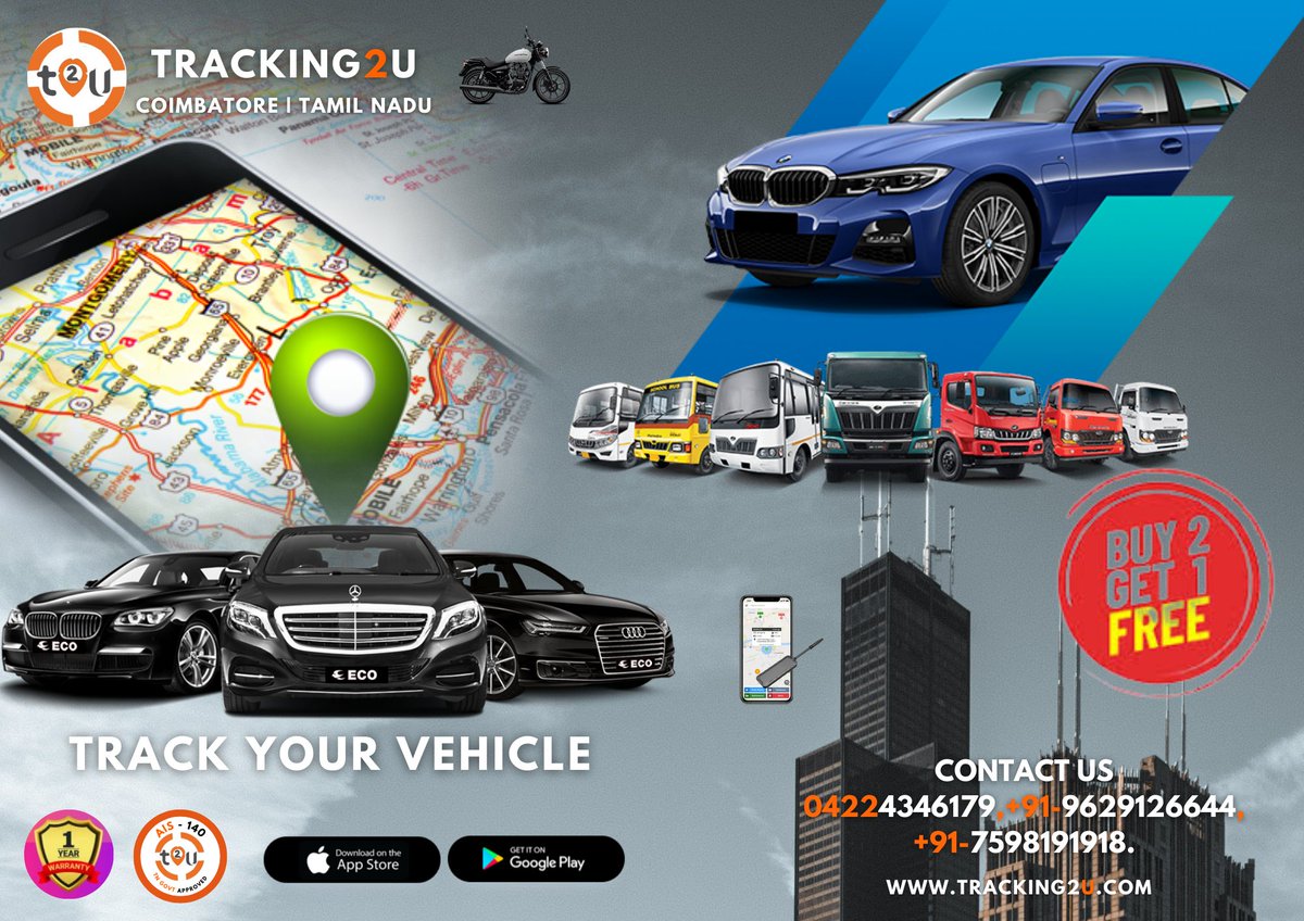 Tracking2u1's tweet photo. Smart way toTrack your #vehicle !!!
GPS vehicle tracking system All Over India
PH: 9629126644 
Visit https://t.co/dtiO6LWq0Y
#vehicletrackingsystem #festival #gps #tracker #india #coimbatore #india #cbe   #TN #vehiclecctv #GPS #Diwali #diwalisale https://t.co/IKO6iRkW7E