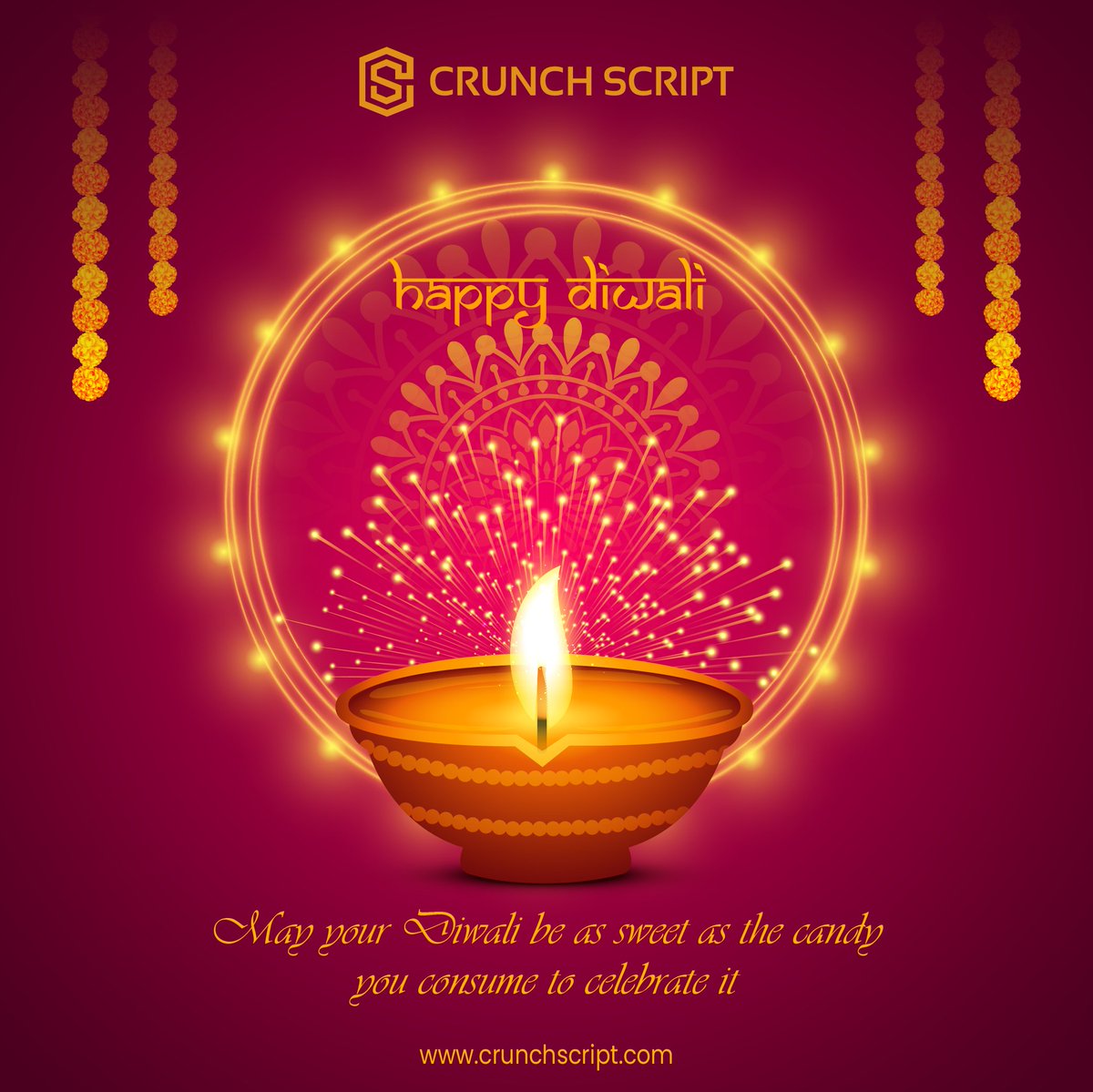 crunchscriptcom's tweet image. Happiness is in the air. It's Diwali everywhere. Let's show some love, care and wish everyone out there. Shubh Diwali🪔

#diwlai #happydiwali #diwali2022 #newyear