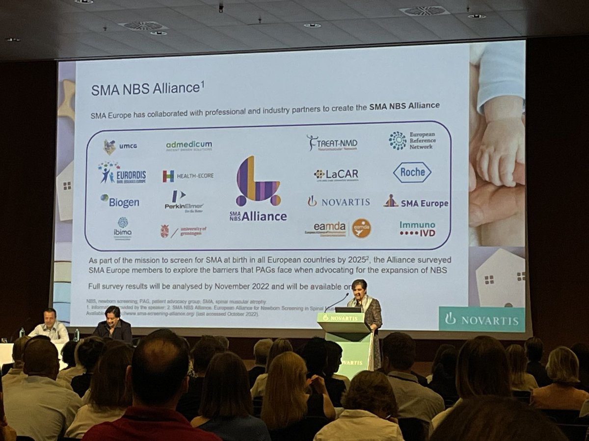 CharityChief's tweet photo. Great start to day 2 of the #smacongress2022 discussing how to implement New Born Screening for #sma .  It’s going to be another massive day👍 https://t.co/8qnPybsLqm