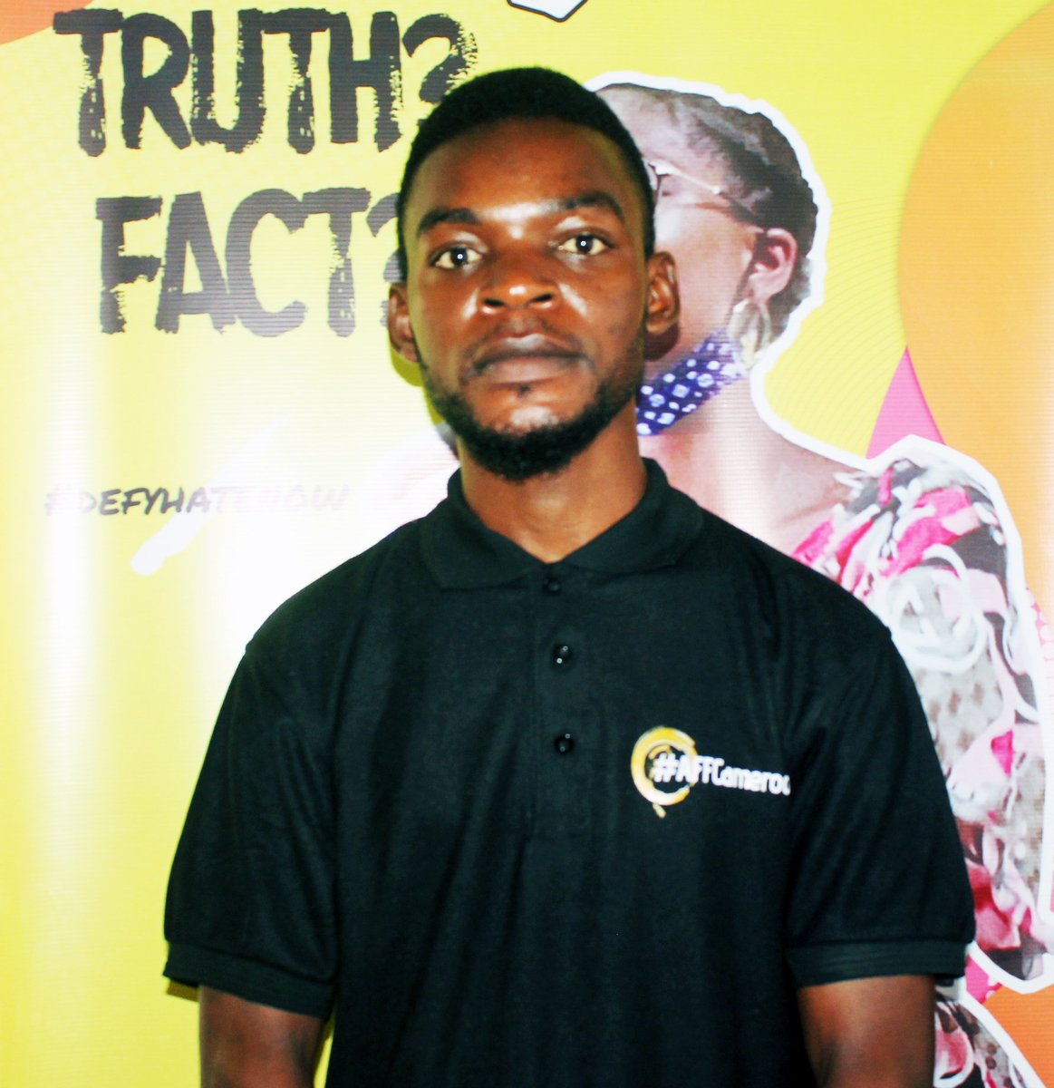 <a href="/NtamJude/">Jude Ntam 🇨🇲</a> is a journalist and blogger who is passionate about publishing verified information. He applied for #AFFCameroon by <a href="/DefyhatenowWCA/">#defyhatenow West & Central Africa</a> and partners to acquire skills on detecting fake news, &amp; factchecking.
#defyhatenow 
<a href="/AdisiCameroun/">ADISI-Cameroun</a> 
📷 <a href="/MbuhStella/">Mbuh Stella</a>