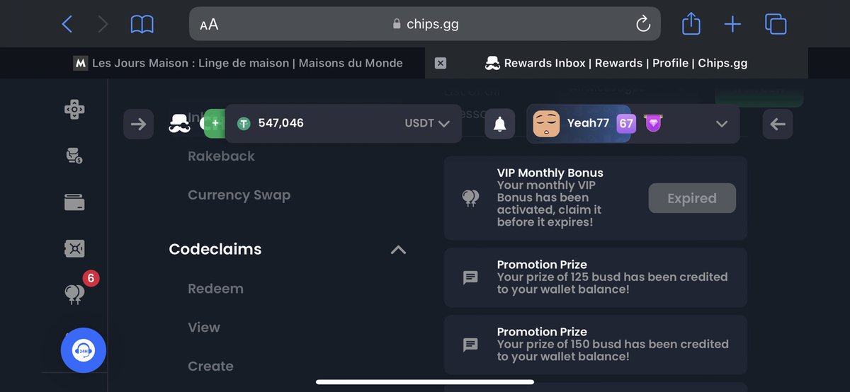 YeahYeahSlot's tweet image. Merci @chipsgg pour les tournois gratuit quotidien 🤑🤑