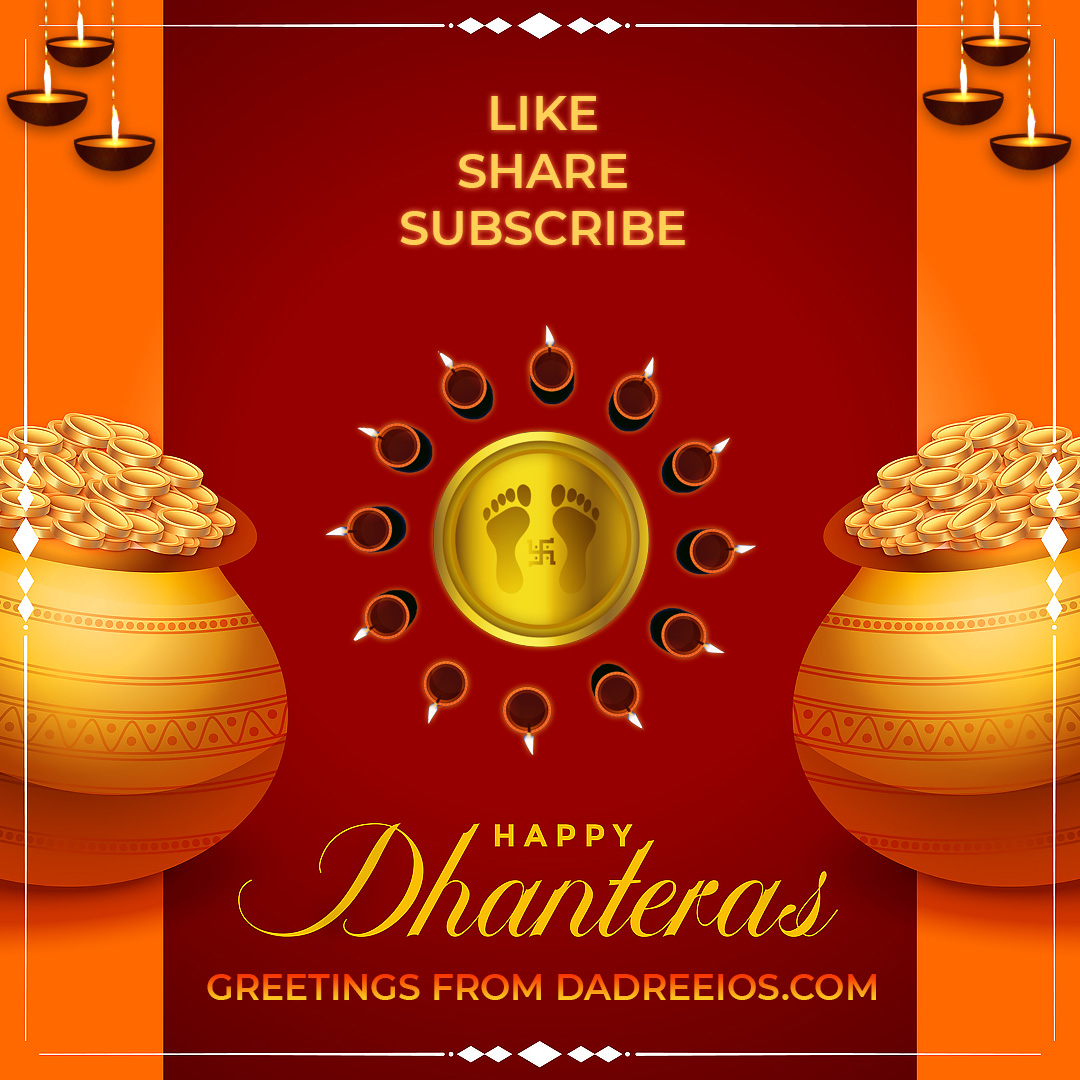 dadreeios's tweet photo. May Goddess of Wealth, Laxmi Mata Ji and Dhan Kuber Ji shower their blessings on you, your family and loved ones enriching your life with full of happiness and prosperity!
Team https://t.co/HOM6THXMVc wishing you all..
Happy Dhanteras๐
#HappyDhanteras2022 #dadreeios #Ulhasnagar https://t.co/YTsmBGiVVQ