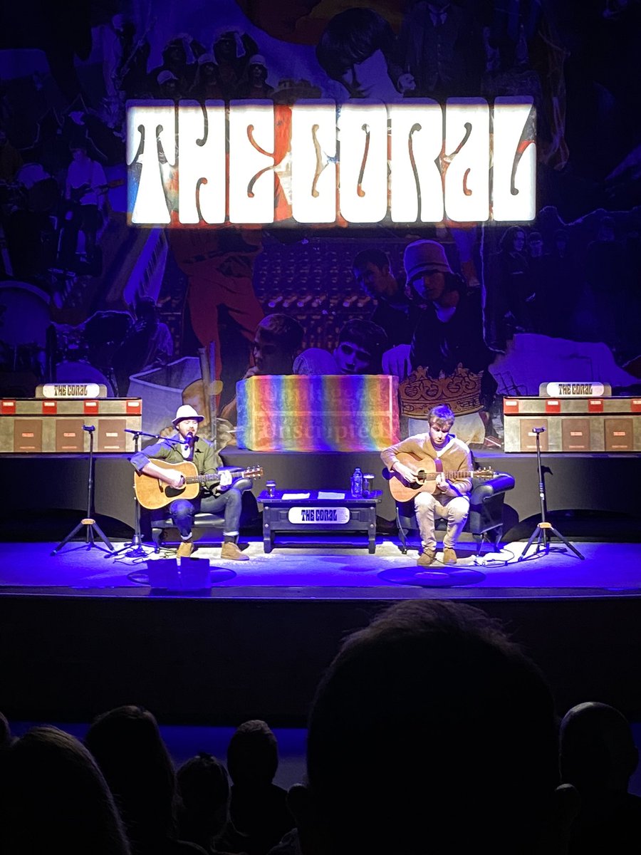 Amazing night listening to <a href="/JamesSkellyBand/">James Skelly</a> and @Nickpower82 from <a href="/thecoralband/">The Coral</a> it was great hearing about them getting together and creating their first album, then about that amazing Liverpool/deltasonic Scene brought back amazing memories! Thanks lads