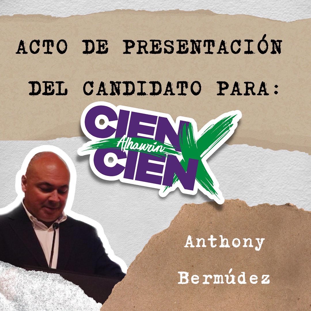CIENxCIENalh's tweet photo. 🟢 Ayer se celebró un acto para presentar al que va a ser el candidato a la alcaldía de Alhaurín el Grande por 100x100 Alhaurín para las elecciones municipales de 2023. https://t.co/2X86DuRXIS