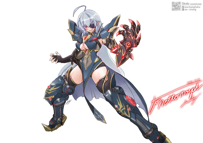 GEEGDAM Exia Dark Matter #GEEGArt #メカ娘 #VTuber #ガンダムエクシアダークマター  
