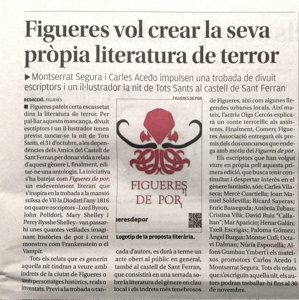 Montsecufiadro's tweet photo. 🌻Figueres, sempre, capdavantera. Un honor formar part de FIGUERES DE POR. Un privilegi pertanya a Figueres, la meva ciutat, la ciutat del meu cor.
👀 https://t.co/No653Ca0e3
#humanismedigital #girasoledicions #culturapositiva #laculturaesvida #literatura #cienciaficcio... https://t.co/UdTwiMXU1U