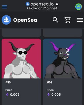 NftBlingbits's tweet photo. Buy now Bull Mex Power on @opensea since 0.005 #WETH 🔥
https://t.co/XoVeSeg8wn

#NFT #NFTs #NFTdrop #NFTbuy #NFTjapan #NFTCommumity #NFTshilling #NFTGiveaways #nftarti̇st #nftcollectors #NFTcollectible #NFTmarket #NFTMinting #nftAirdrops #nftgallery #nftworld #nftpromoter #ETH https://t.co/u4dQPXIXcW