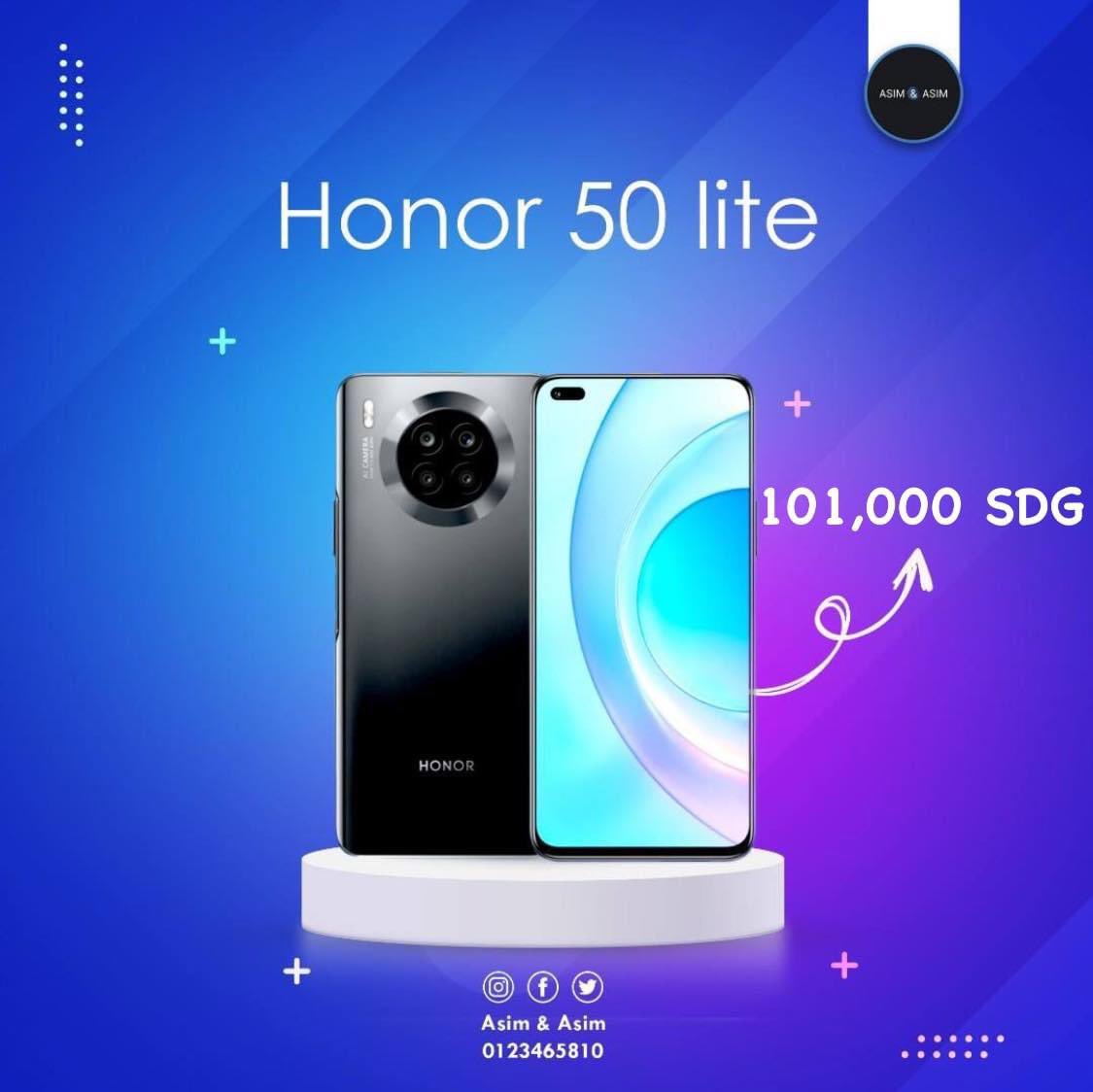 AsimAndAsimsd's tweet photo. جهاز Honor 50 lite   

🔰 Storage : 6/128 GB  

Battery capacity : 4300 mAh 

🔰 Front camera 📷 : 16MP FF With flash light

🔰 Rear camera 📷 : 64 +2+2 MP 

🔰 Network : 4G / 3G / 2G 

🔰 Price :101,000 SDG 

متوفر العرض بجميع فروعنا بالعاصمة ✨

مع ضمان عام كامل من الشركة .. https://t.co/pLYMgkALhu