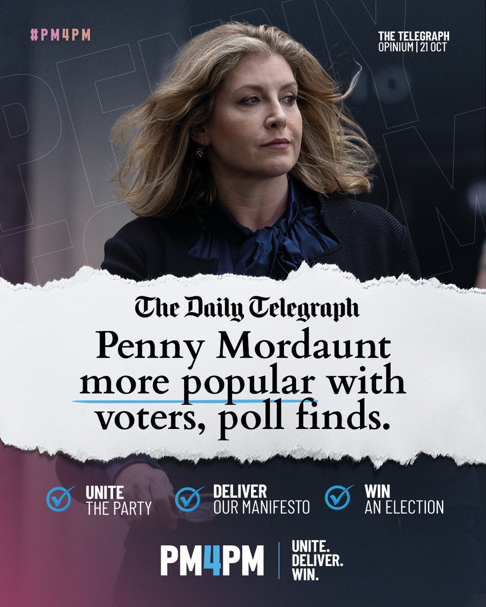 I have the values, integrity and competence to unite the @Conservatives. #PM4PM 📰@Telegraph: telegraph.co.uk/politics/2022/…