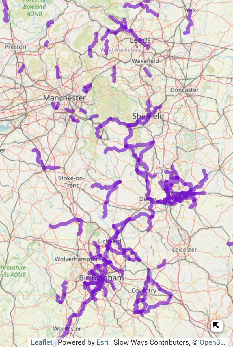 SlowWaysUK's tweet photo. We're so close to connecting #Manchester #York #Leeds #Wakefield #Leicester #Coventry & more to this spine of verified #SlowWays walking routes!
Could you review a route & make a connection?
Tell us your local town and we'll reply with route suggestions.
https://t.co/BehOwqwdCy https://t.co/BziFbbwKiR