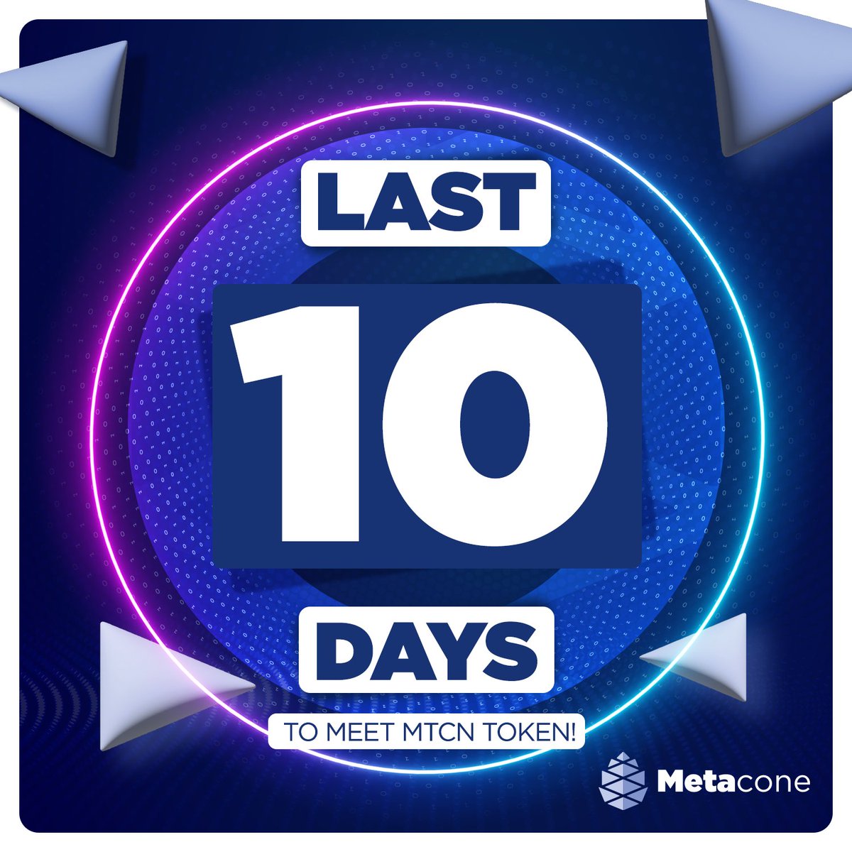 Metacone_agi's tweet photo. Ready to win with a new technology?
Last 10 days to plan your future earnings today!
#metacone #metaverse #artificialintelligence https://t.co/Jb9KaJVV3N