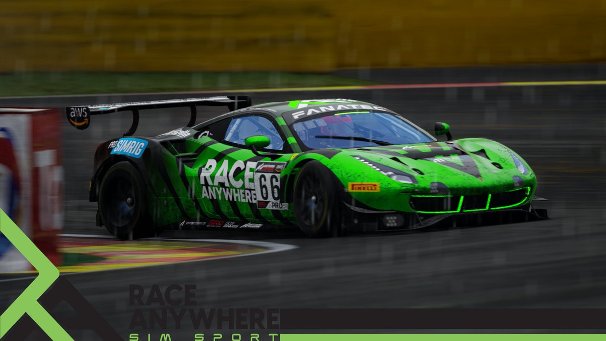 SRO ESPORTS 24H of SPA

Race Anywhere Simsport cars in each class:

PRO Honda #99
🇮🇹 Marco Macri
🇬🇧 Lewis Dykes
🇬🇧 Cody Pryde
🇺🇸 Cody Blanton

SIL Ferrari #67
🇫🇷 Fabien Piffet
🇬🇧 Trevor Wenham
🇱🇹 Grantas Kareckas
🇵🇱 Maciej Hyla

Catch the action: youtu.be/BeI2DYpnM4c

#Esports