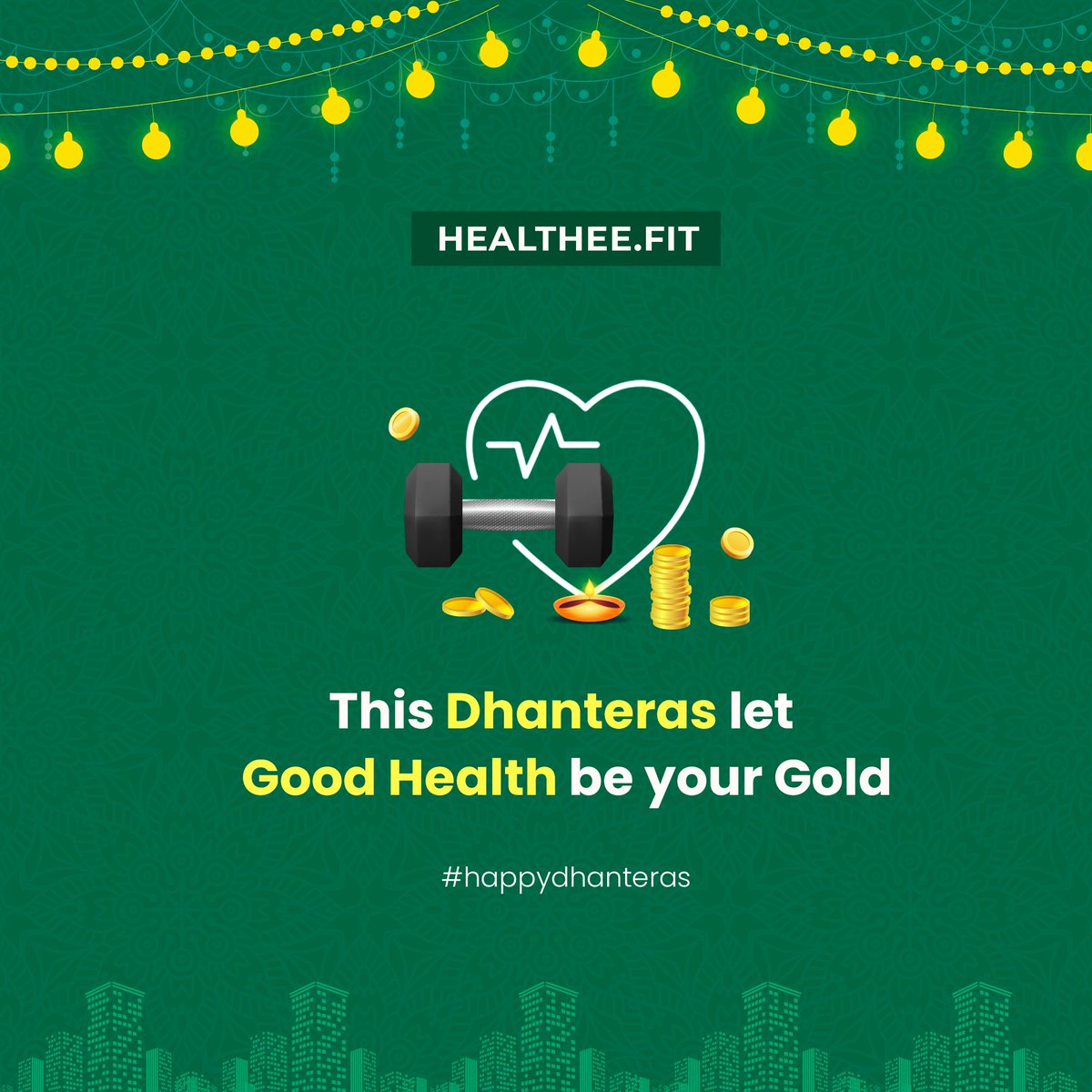 Healtheefit's tweet photo. We wish that you and your family are showered with the choicest blessings of Lord Kubera and Goddess Laxmi, and pray that you are blessed with more wealth and happiness, prosperity and success in the coming year. Wishing a very Happy Dhanteras 💫✨

#dhanteras #diwali #festival https://t.co/Jd0NGpgLTP