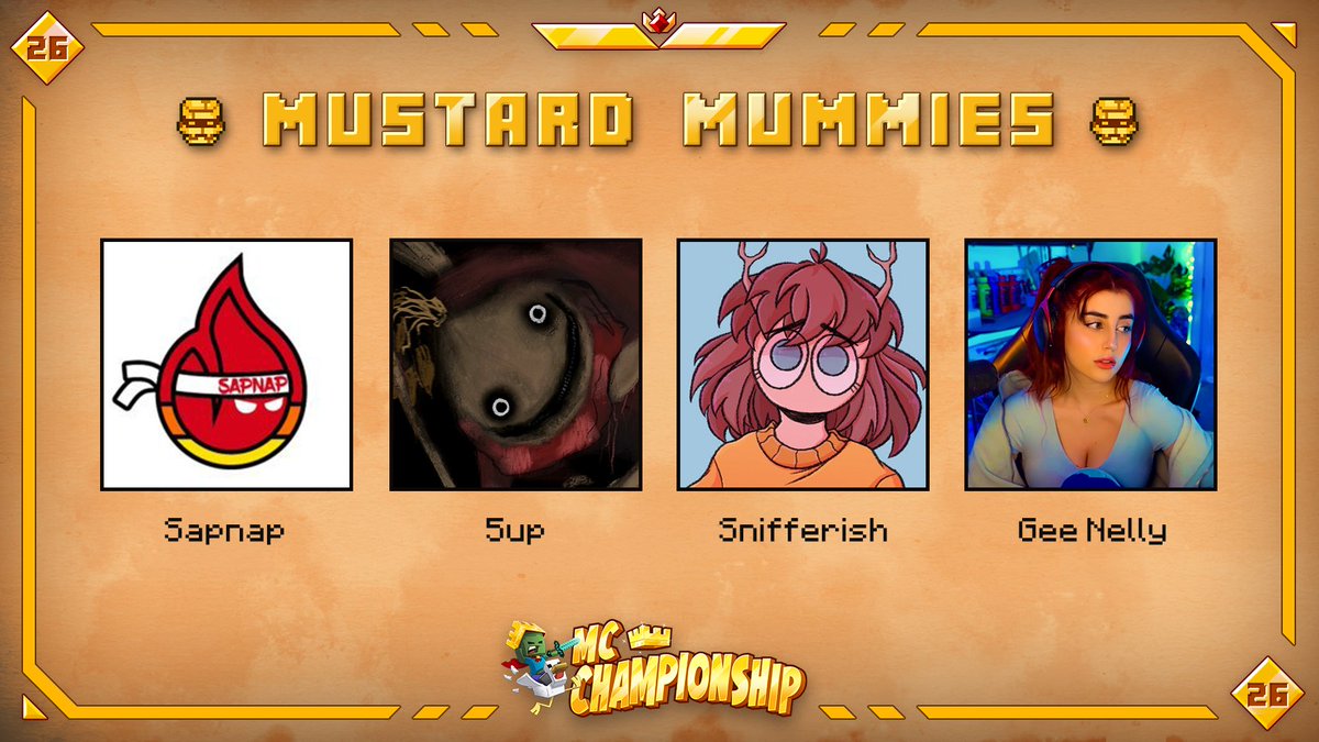 🚨 Team Update! 🚨 @snifferish will be stepping in for Michaelmcchill on team Mustard Mummies 👑