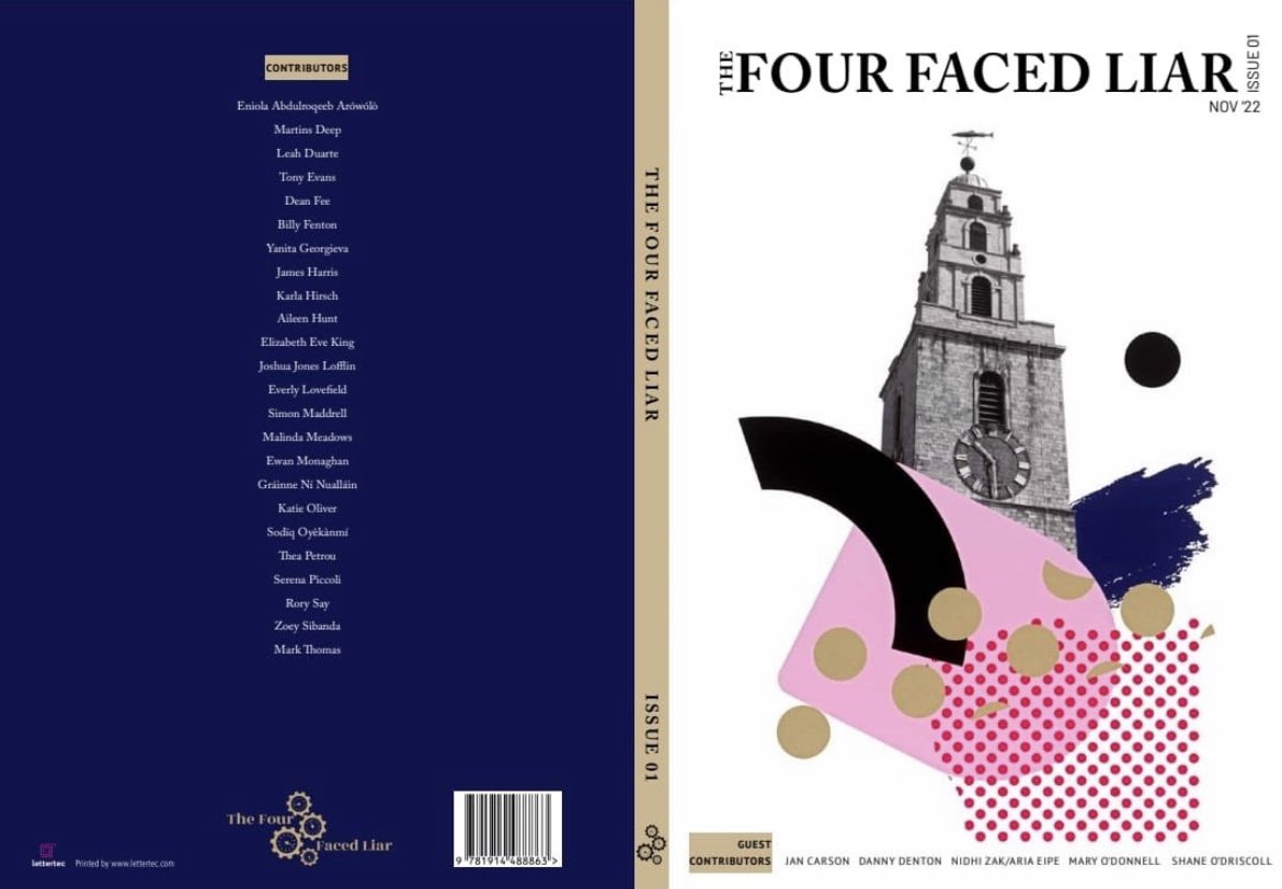 First issue of @the4facedliar is out soon. Wonderful labour of love by editors @hollowaywriter2 @lucy_holme @sbrophy85 @RosieMor29 👏👏Looking forward to it