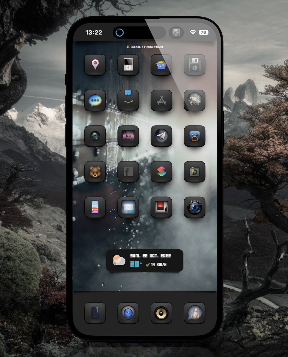 TeboulDavid1's tweet photo. Saturday SL on #iPhone14ProMax ๐ด๐ด๐ด
.
.
๐ #ShowLiveโก๏ธ@SeanKly
๐ Icons #Palette_Dark
.
.
#ios16homescreen
#iOS1603
#iconboard
#ios16icons
#shortcuts
#Wallpaper
#iPhone14ProMax
#ShowLive๐ค SWA93 https://t.co/utyUR6DF49