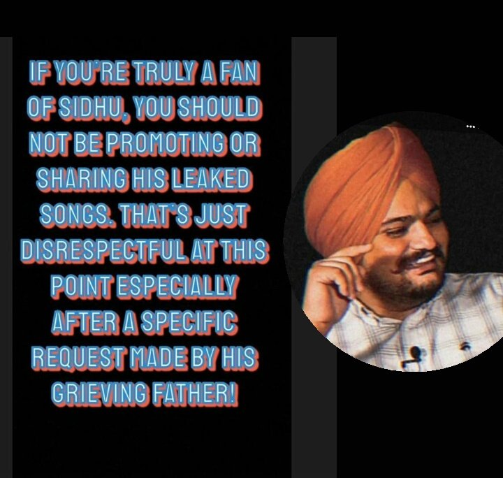 It's humble request, kindly show some empathy towards moosewala's parents and dnt leak his songs #StopLeakingSongsOfMoosewala #JusticeForSidhuMoosewala