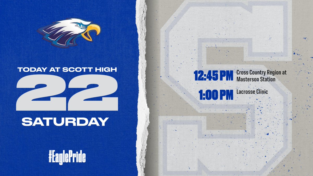 shseagles's tweet photo. Events today at Scott https://t.co/NccDZ993pg