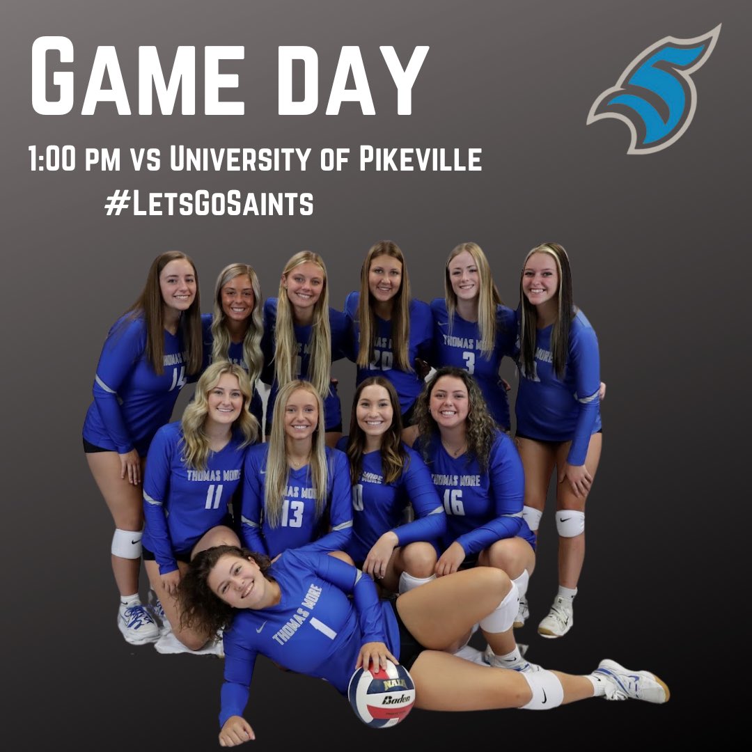 GAME DAY!! TMUVB is on the road at Pikeville today at 1 pm 🏐 #TMUVB #LetsGoSaints