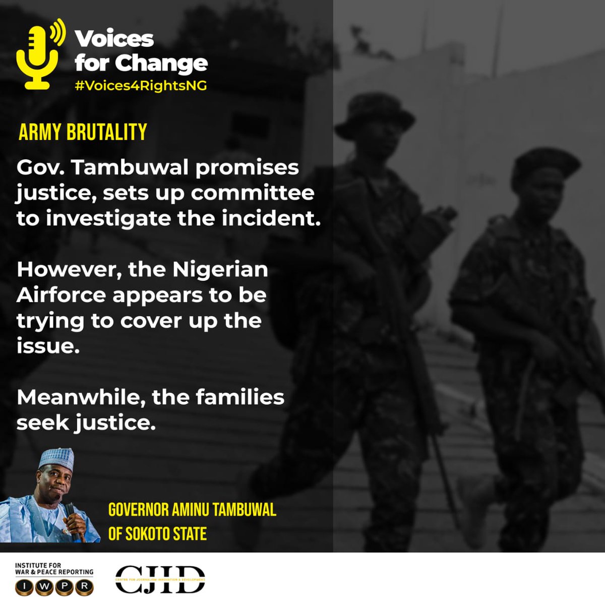 cfnonline's tweet photo. There is a compelling need for transparency in any form of alleged offenses against the law enforcement agents @PoliceNG. At all times, openness and fairness should be prioritized.

https://t.co/zWelqc81E1

#Voices4rightsNG @CJIDAfrica @IWPR #EndSARSMemorial2 @olorunwababs https://t.co/69xgLRAnMP