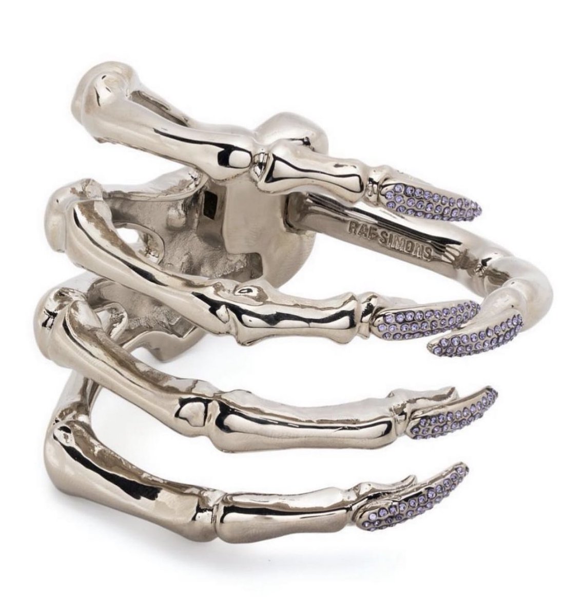 Raf Simons Crystal Embellished Skeleton Bracelet🖤