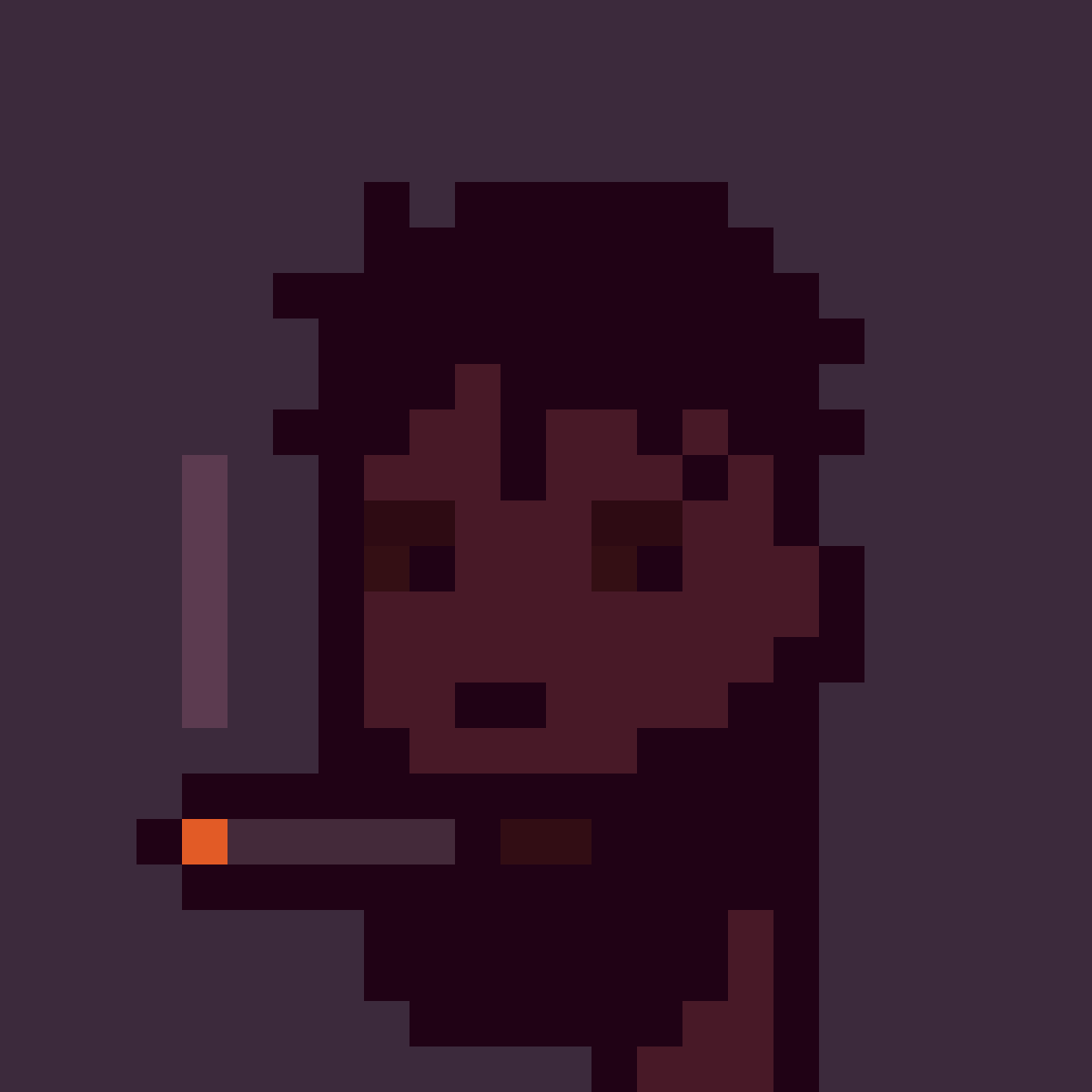 nayaaulia5's tweet photo. He wanted to stay in the shadows but his cigarette betrayed him🧔🏿♂️🚬🔥 #Phunkism #NFT #Capsule21 #Cyberphunks #Phunks #9184 ✨️welcome to 🎯 #PhunksTribu 🏹 https://t.co/Z2ApKYTFrH