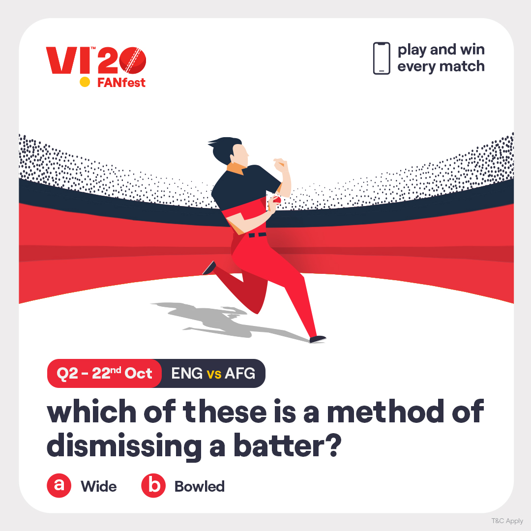 Your love for cricket might help you win big. Answer the #Vi20FANfest contest question and you could stand a chance to win an iPhone every match. #ContestAlert #ENGvsAFG