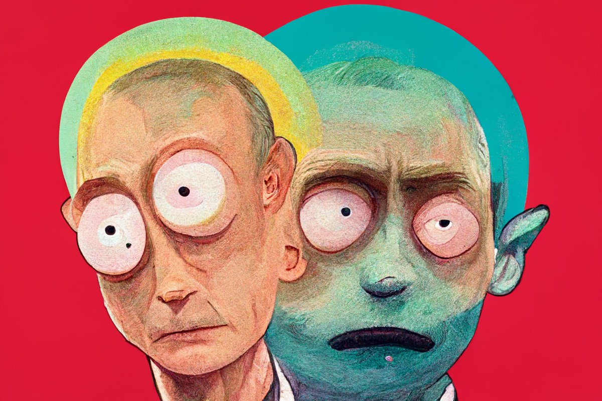 Putin as a Rick and Morty character