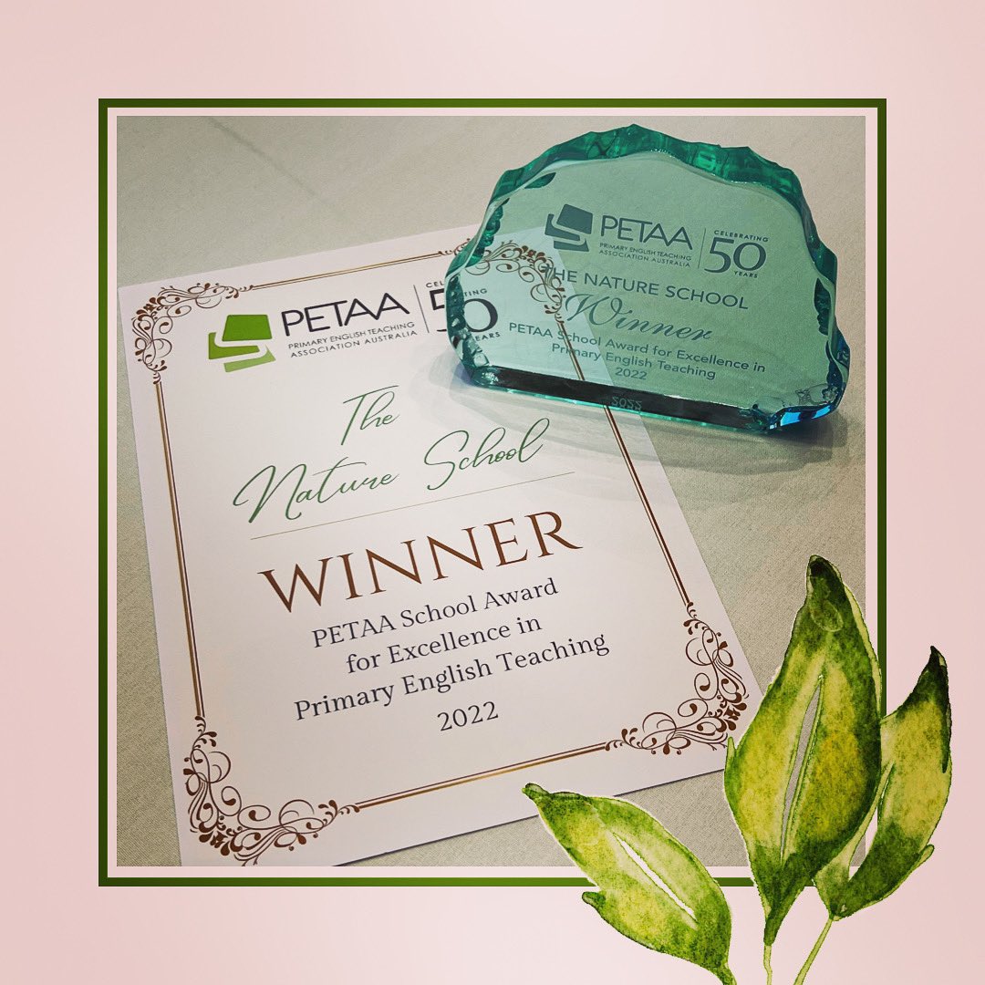 Very excited to share that The Nature School is the inaugural winner of the School Award for Excellence in Primary English Teaching. This award celebrates the excellent work our teachers do in consistently connecting literacy with nature. Thank you <a href="/PETAAConnect/">PETAA</a> 🌿