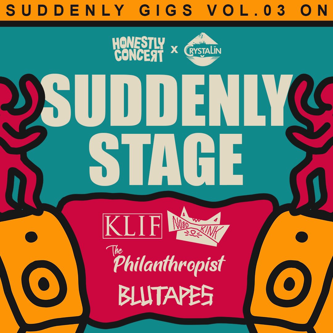 HonestlyConcert's tweet photo. Buat mastiin Oktober kalian Full Ceria, #HonestlyConcert belum cukup sampe di Main Stage aja, karena kita juga punya Suddenly Stage yang bakal seru-seruan bareng @noodkink @KlifOfficial @Blutapessucks dan The Philanthropist 💃💃💃 

Datang lebih awal dan jangan sampai kelewatan✨ https://t.co/HrlmDAHO2o