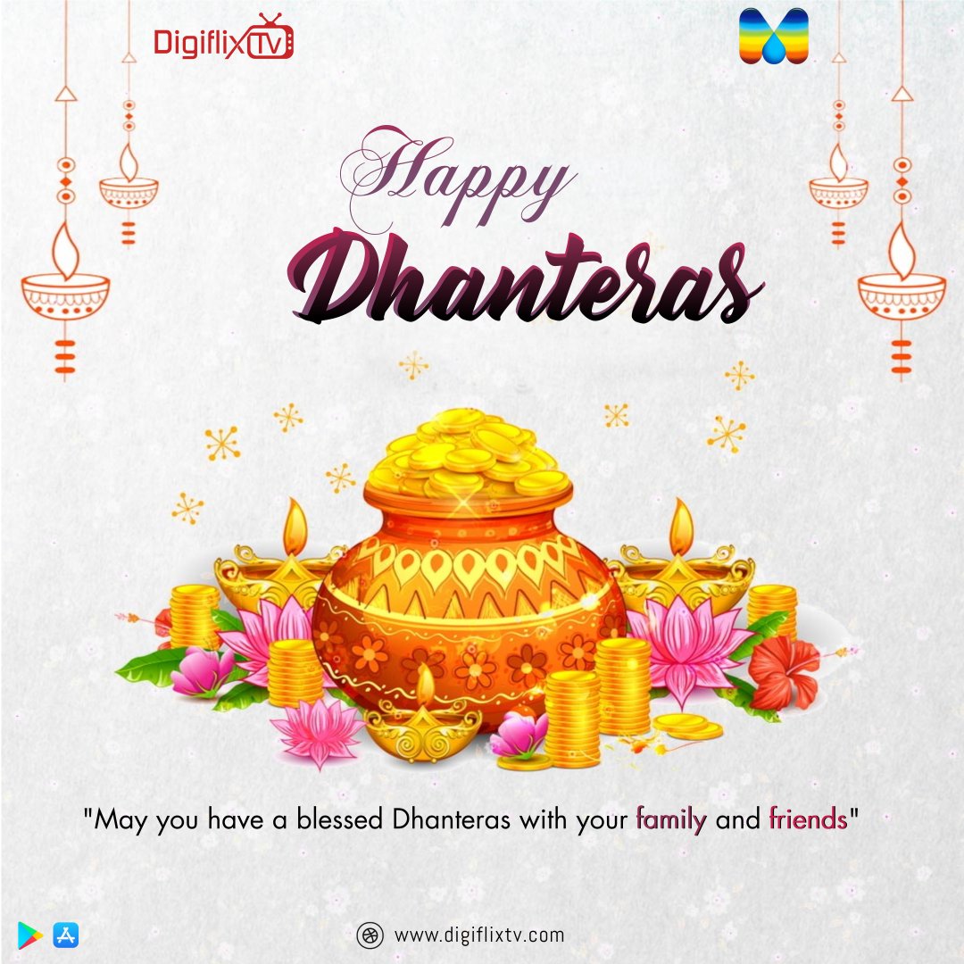 Have the holy blessings of Lord Dhanteras shower your life with pleasure and delight. Wishing everyone Happy Dhanteras !

Download &amp; Subscribe :- linktr.ee/DigiflixTv

#DigiflixTv  #IndianOtt #AnOttApp #Ott #Media #entertainment #happydhanteras #HappyDhanteras2022 #HappyDiwali