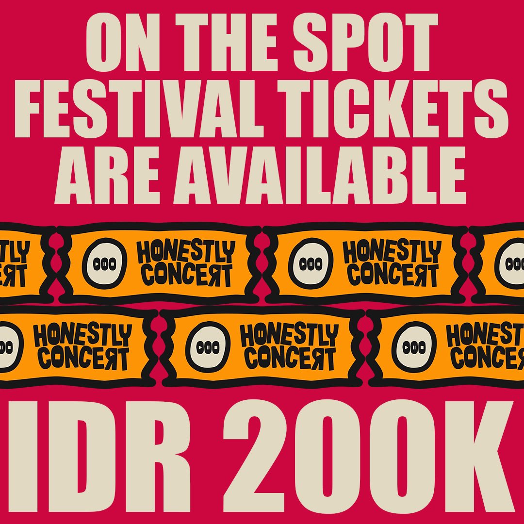HonestlyConcert's tweet photo. Udah pada gak sabar banget nih kayaknya buat dateng ke #HonestlyConcert. Yukk.. yang udah punya tiket, jangan lupa buat nukerin tiketnya dulu yaa✨

Yang belum punya tiket gimana dong?
Jangan khawatir… langsung aja gas ngeeng aja ke GOR UNY karena tetep ada tiket On The Spot!! https://t.co/S6xEGGYs5g