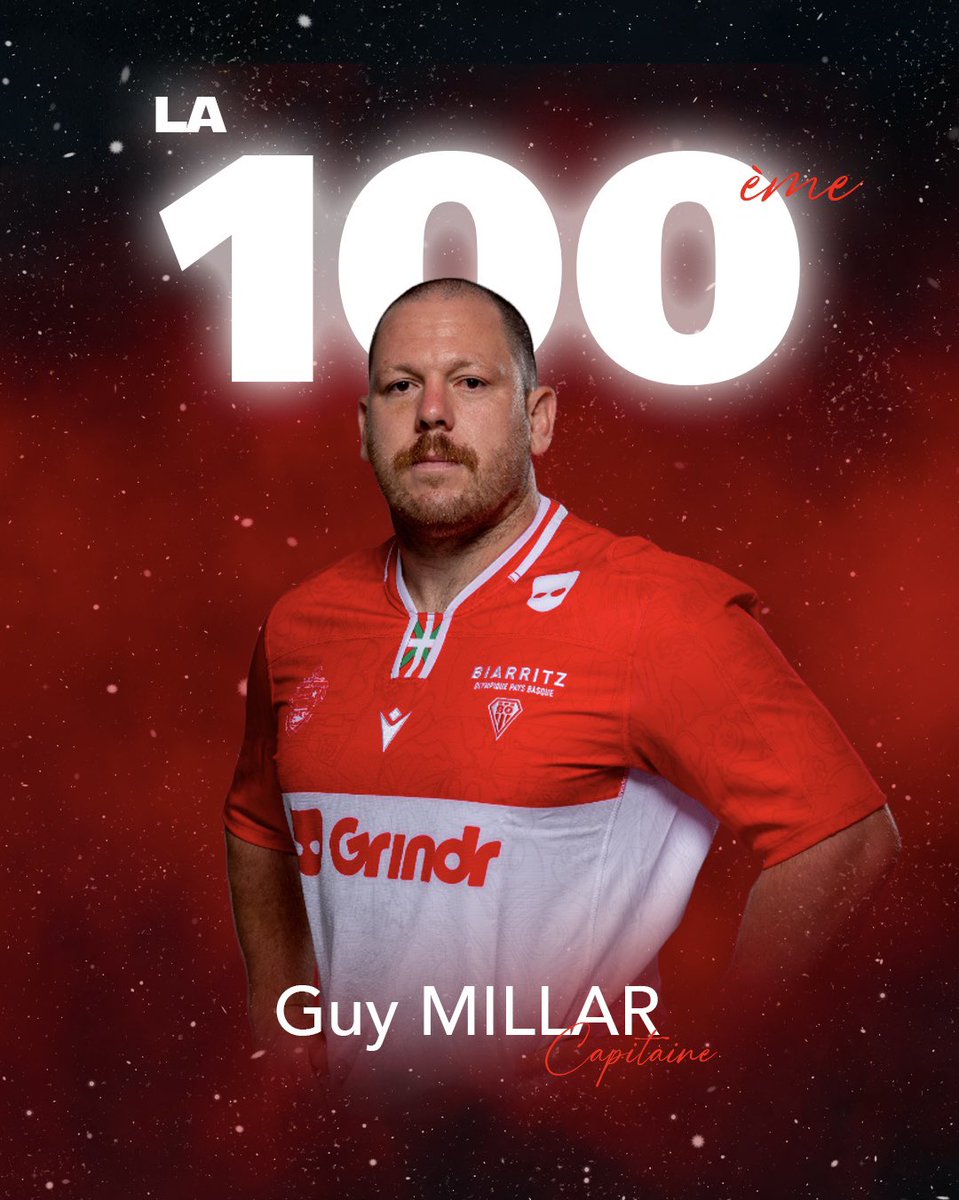 𝟗𝟖, 𝟗𝟗… 𝟏𝟎𝟎 ! Félicitations à notre Capitaine Guy Millar pour son centième match avec le BO ( et une belle victoire à la clé ✌🏼) !